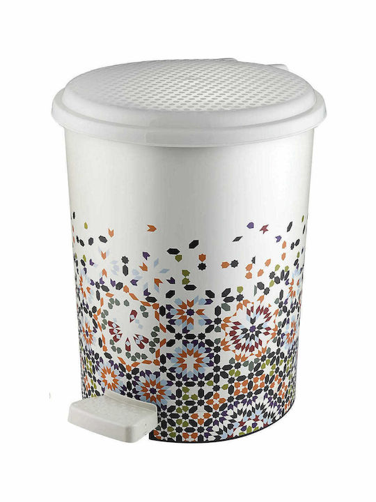 Viosarp Χρωματιστό Νο4 367 Plastic Bathroom Basket 17lt White