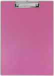 Skag Ντοσιέ με Πιάστρα για Χαρτί A4 Ροζ Clip Board