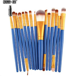 Maange Professional Synthetic Make Up Brush Set 15τμχ 15pcs