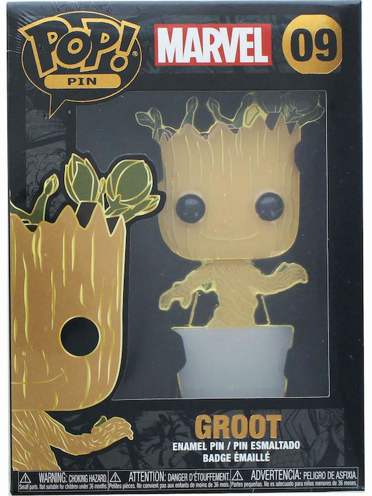 Funko Поп! Pin Marvel: Marvel - Бейби Грут 09 (Голям) 09