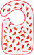 Babyono Watermelons Bib Fabric with Hoop & Loop...