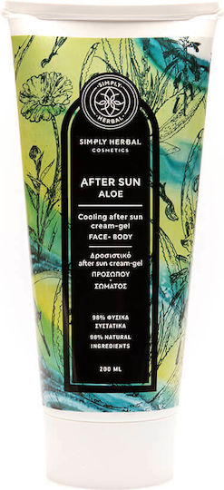 Simply Herbal Aloe After Sun Care Cream with Calendula & Hyaluronic Acid 200ml