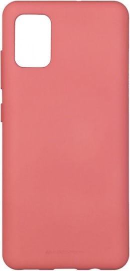 Mercury Soft Feeling Back Cover Σιλικόνης Ροζ (Galaxy A41)