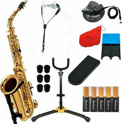 Yamaha YAS-480 Hoch Saxophon Gold-Set
