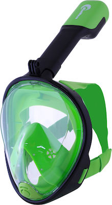 Bluewave Silicone Full Face Diving Mask 61059 Μαύρο / Πράσινο L/XL Green