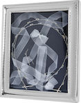 Prince Silvero Tabletop Rectangle Wedding Crown Case / Photo Frame Silver/White 24x18cm