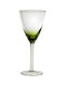 HFA Rainbow Set of Glasses for White Wine made of Glass in Green Color Stemmed 320ml 5420101 6pcs