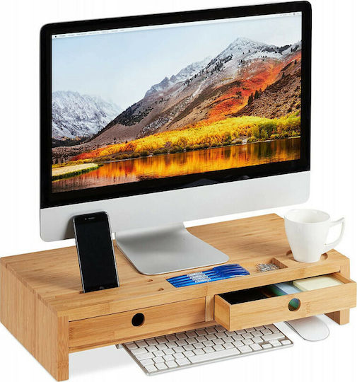 Relaxdays Schreibtisch Halterung Monitor (10025701)