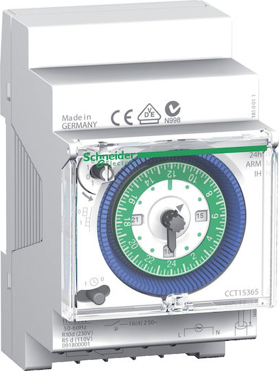 Schneider Electric Acti 9 IH Analog Time Delay Relay Daily With Standby 200 Hours