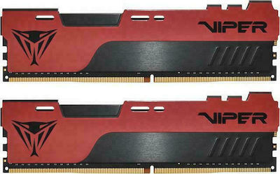 Patriot Viper Elite ΙΙ 16GB DDR4 RAM με 2 Modules (2x8GB) και Ταχύτητα 2666 για Desktop