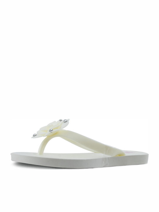 Kids' Flip Flops White Positano