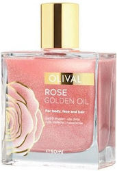 Olival Rose Golden Biologic Ulei de trandafir cu Strălucire pentru Față, Păr și Corp 50ml