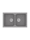 Sanitec Classic Drop-In Spüle aus Verbundgranulat B86xT50cm Granite Grey