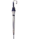 Benzi 060 Umbrella with Walking Stick Blue