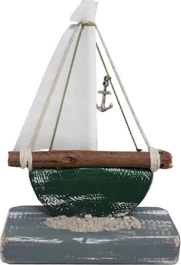 Kapadakis Wood Art Vapor Decorativ Lemn Verde 11x6x5cm 1buc