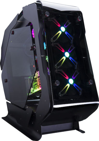 Zalman Z-Machine 500 Gaming Midi Tower Κουτί Υπολογιστή με Πλαϊνό Παράθυρο και RGB Φωτισμό Μαύρο