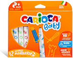 Carioca Baby Valorous Marker 2+ Washable Thick Drawing Markers in 12 Colours