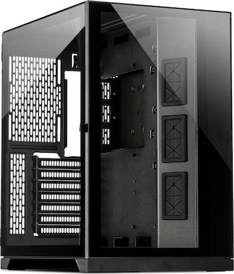 Inter-Tech C-702 Diorama Gaming Midi Tower Computer Case with Window Panel Black