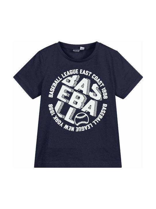 Ido Baseball T-Shirt 42034-00-3854-155982 Blue Dark Boy