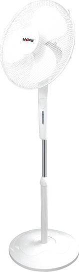 Hobby WLSF-4064 Стоящ Вентилатор 50W С Диаметър 40см Бял
