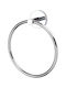 Inda Forum Single Wall-Mounted Bathroom Ring ​18x20cm Silver