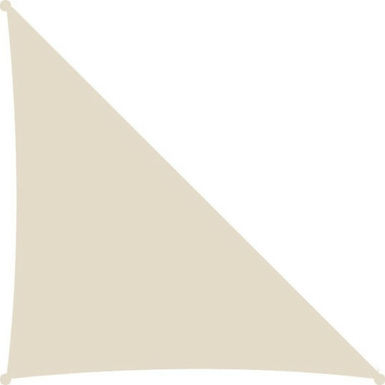 Showood Triangle Shade Sail Ecru 4.2x4.2x6m 230gr/m²