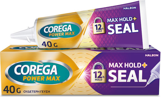 Corega Max Hold+ Seal Denture Adhesive Cream for Protection Against Food Infiltration 40gr