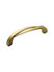 Viobrass 157 Handgriff Möbelgriff aus Metallisch Matte Gold 108mm (Zentrenabstand 96mm) 157 1Stück