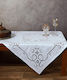 Silk Fashion Καρέ Τραπεζομάντηλο Λινό Κοφτό 09 Λευκό 60x60εκ.