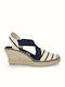 Viguera 1382 Damenplattformen im Espadrilles-Stil Beige