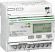 Schneider Electric Κιλοβατοωρόμετρο Ηλεκτρολογικού Πίνακα Ψηφιακό Ράγας Τριφασικό A9MEM3100
