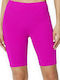 Cycling leggings opaque cotton wool Greek-FUXIA