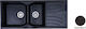 Crown R-16 Economic 6816 6816-71 Drop-In Spüle Links aus Verbundgranulat B114xT49cm Granite Black