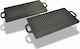 vidaXL Grill Plate Two-Sided 2pcs Non-Stick Baking Plate with Cast Iron Flat & Grill Surface 38x23cm
