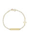 Gold children's identity bracelet BA32343 14 carat