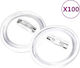 vidaXL Acrylic Brooch Pins 44 mm 100 Pieces