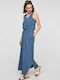 S.Oliver Sommer Maxi Kleid Blau