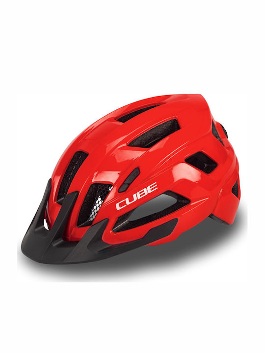 CUBE Steep Art Bicycle Helmet Mountain Red