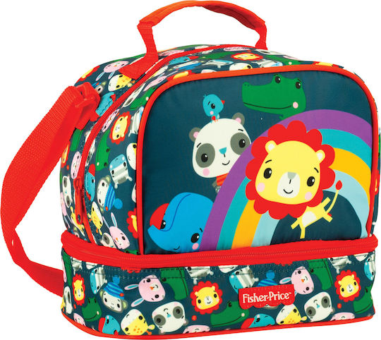 Fisher Price Happy Lion Σχολικό Ισοθερμικό Τσαντάκι Φαγητού Ώμου 4.5lt Πολύχρωμο 30x15x21cm