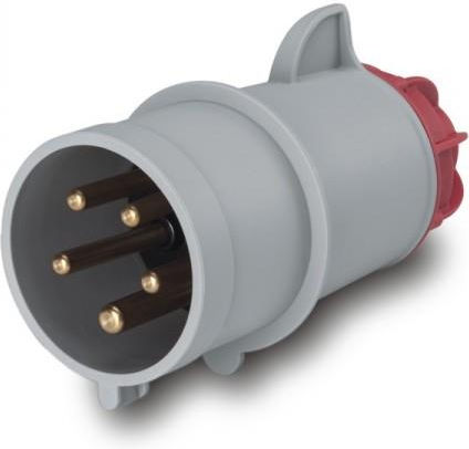 Scame Xenia Male Industrial Type Plug Male 5P 32A IP44 214.3237