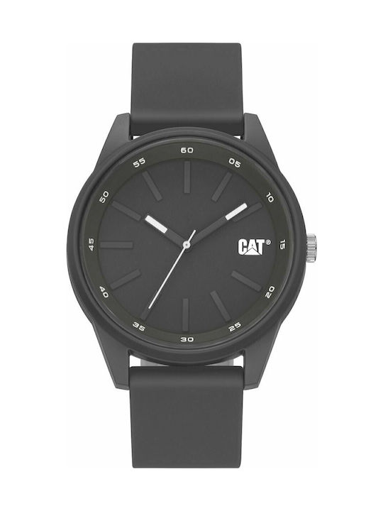 CAT Insignia Watch Battery with Black Rubber Strap