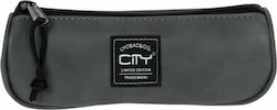 Lyc Sac Eclair Leatherlike Pencil Case Gray