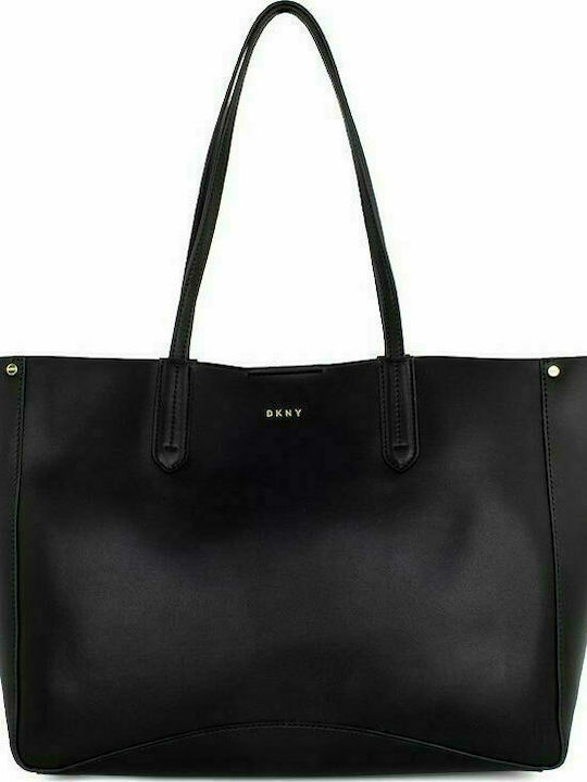 Ida R12AKO22 Σετ Δερμάτινη Γυναικεία Τσάντα Shopper 'Ωμου Μαύρη
