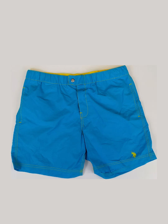 Player Costum De Baie Bărbați Pantaloni Scurți Albaștri