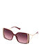 Guess Women's Sunglasses with Burgundy Frame and Burgundy Gradient Lens GU7751 69T