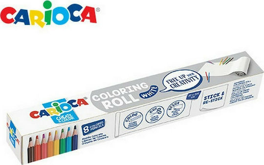 Carioca Coloring Roll Σετ Ζωγραφικής 198x30cm 8τμχ