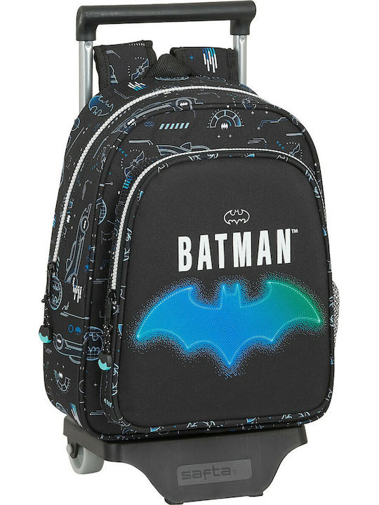 Safta Batman Schulranzen Rucksack Grundschule, Grundschule in Schwarz Farbe 10Es