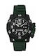 CAT Barricade Watch Battery with Green Rubber Strap