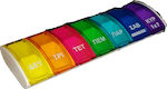 Anabox Weekly Pill Organizer with 7 Places Multicolour