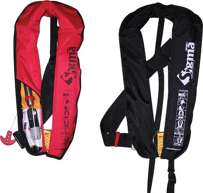 Lalizas Sigma Automatic Life Jacket Belt Adults Φουσκωτό με Πλαστική Αγκράφα 170N ISO 12402-3